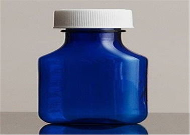 Çin Hatta Kalınlığı Plastik Sıvı İlaç Şişeleri, 3 OZ Mavi Sıvı Reçeteli Şişeler Tedarikçi