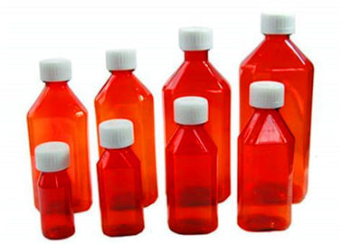 Çin Saydam Renkler Sıvı İlaç Şişeleri, FDA Belgeli Eczane Sıvı Şişeleri Tedarikçi